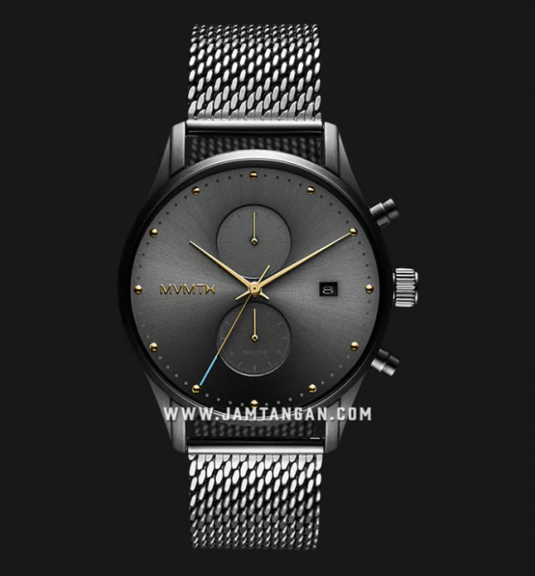 Jam tangan dengan tali mesh logam